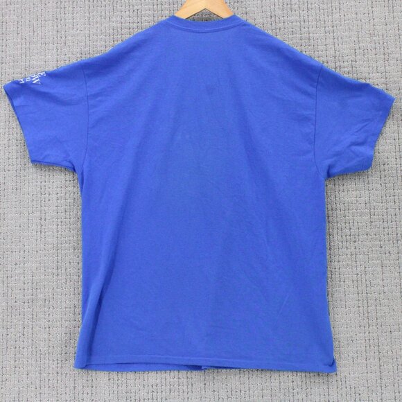 Stephen Colbert Late Night Show Shirt Mens XL Blue Short Sleeve Is Potato Rare - Picture 7 of 9